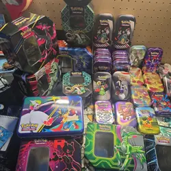 LOT OF 52 EMPTY POKEMON TCG TINS - Image 2