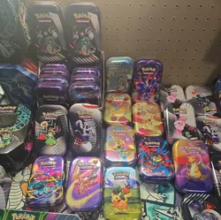 LOT OF 52 EMPTY POKEMON TCG TINS - Image 3