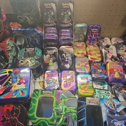 LOT OF 52 EMPTY POKEMON TCG TINS - Image 5