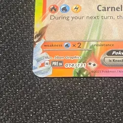 Pokemon Flareon ex 014/131 Sv: Prismatic Evolutions Holo Double Rare 270 HP - Image 4