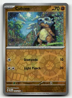 Cubone 076/159 Common Journey Together Pokemon Reverse Holo Near Mint - Image 1