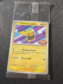NEW! - Pokemon Pikachu Berkemeja Batik 154/SV-P Indonesia Journey Sealed Promo - Image 1