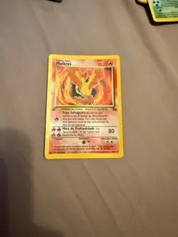SPANISH 1st Edition Holo Moltres 12/62 - Fossil Set -Pokemon TCG -Swirl -Espanol - Image 1