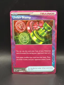 Pokemon TCG Unfair Stamp Ace Trainer 165/167 - Image 1