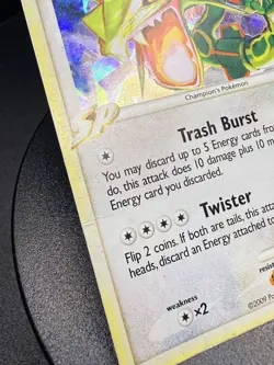 Rayquaza C 8/147 Pokemon Supreme Victors Holo Cracked Ice Vintage Nice Front PC - Image 4