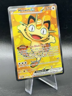 Meowth ex 107/088 UR Holo Pokemon Perfect Order 2026 Full Art NM/M - Image 1