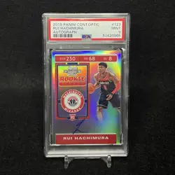 2019 Panini Contenders Optic Basketball Nba Rui Hachimura Autographed Card PSA9 - Image 1
