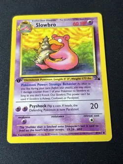 1999 Pokemon Tcg Fossil 1st Edition Slowbro 43/62 NM-MINT Uncommon English - Image 1