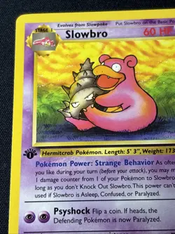 1999 Pokemon Tcg Fossil 1st Edition Slowbro 43/62 NM-MINT Uncommon English - Image 2