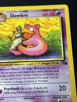 1999 Pokemon Tcg Fossil 1st Edition Slowbro 43/62 NM-MINT Uncommon English - Image 3