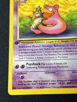 1999 Pokemon Tcg Fossil 1st Edition Slowbro 43/62 NM-MINT Uncommon English - Image 5