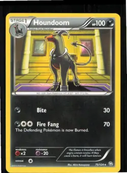 Houndoom 75/124 Rare Dragons Exalted Pokemon Lightly Played - Image 1