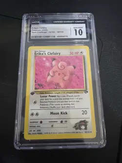 Pokemon Erika's Clefairy Gym Challenge 40/132 1st Edition CGC 10 - Image 1