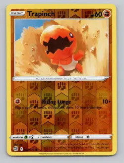 Reverse Holo Trapinch 074/172 Common Brilliant Stars Pokemon - Image 1