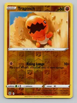 Reverse Holo Trapinch 074/172 Common Brilliant Stars Pokemon - Image 1