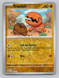 Reverse Holo Trapinch 104/191 Common Surging Sparks Pokemon - Image 1