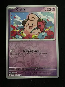Cleffa 080/197 SV03: Obsidian Flames Reverse Holo Pokemon NM - Image 1