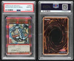QCSR Blue-Eyes White Dragon Japanese YuGiOh 25th BlueEyes Ukiyoe PSA 10 - Image 3