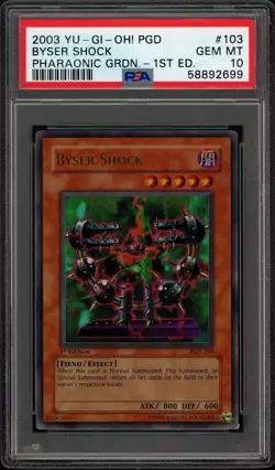 Yugioh Byser Shock 1. Edition Ultra Rare PGD PSA10 GemMint Graded Englisch! - Image 1