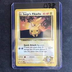 Lt. Surge's Pikachu 84/132 Gym Challenge Pokemon Card - Image 3