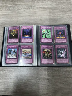 Konami Yu-Gi-Oh! TCG Mixed Card Lot Binder English 217 Cards W/ 1996 Folders - Image 2