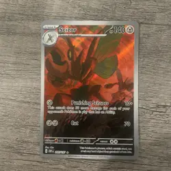 Scizor 205/197 Obsidian Flames Illustration Rare Full Art Holo Pokemon Card NM/M - Image 1