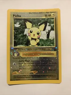 Pichu Reverse Holo Black Star Promo 35 WOTC Pokemon Card - Image 1