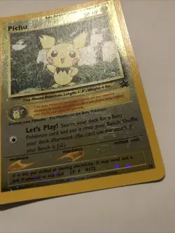 Pichu Reverse Holo Black Star Promo 35 WOTC Pokemon Card - Image 2