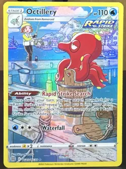 Pokemon Octillery TG03/TG30 Swsh09: Brilliant Stars Trainer Gallery Holo Card - Image 1