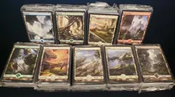 Magic the Gathering - Battle for Zendikar Full Art Land Pack Sealed 80 ct BFZ x9 - Image 1