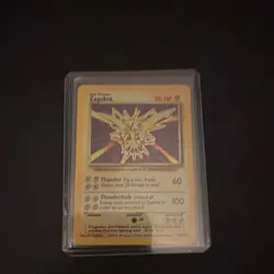 Pokemon Zapdos Base Set 16/102 Rare 90 HP Wizards of the Coast Card 1999 - Image 1