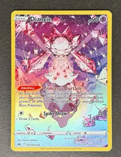 Diancie GG13/GG70 Galarian Gallery Crown Zenith Pokemon Card TCG NM+ - Image 1