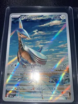 Pokemon Surging Sparks, Skamory, Holo Rare, NM/M, No Scratches! - Image 3