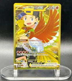 Ethan's Ho-Oh ex 239/182 HR Holo Pokemon Destined Rivals 2025 Full Art NM/M - Image 2