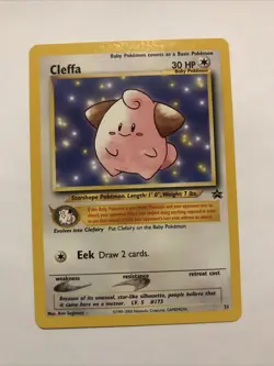CLEFFA Pokemon Card - WOTC Promo - Black Star - #31 - NM - Image 1