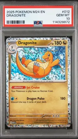 2025 POKEMON M24 EN-MCDONALD'S COLLECTION #012 DRAGONITE PSA 10 - Image 1