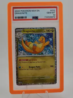 2025 POKEMON M24 EN-MCDONALD'S COLLECTION #012 DRAGONITE PSA 10 - Image 3
