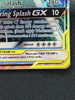 Pokemon TCG Magikarp & Wailord GX SM166 Black Star Promo Holo Tag Team MP - Image 3