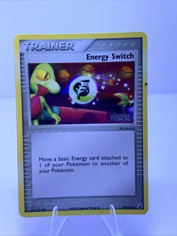 Energy Switch 90/112 FireRed & LeafGreen Reverse Holo Pokemon Unseen Forces Stam - Image 1