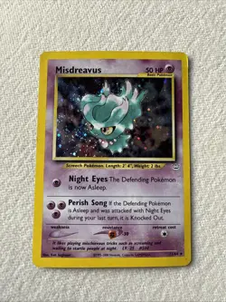 Misdreavus Pokemon TCG 11/64 Neo Revelation Holo Rare 2000 Nintendo S3 - Image 1