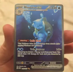 Pokemon TCG Blastoise EX Special Illustration Rare SV: 151 200/165 NM - Image 1