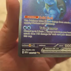 Pokemon TCG Blastoise EX Special Illustration Rare SV: 151 200/165 NM - Image 5