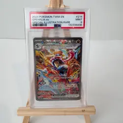 PSA 9 Greninja EX 214/167 Twilight Masquerade Special Illustration Rare POKEMON - Image 1
