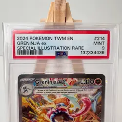 PSA 9 Greninja EX 214/167 Twilight Masquerade Special Illustration Rare POKEMON - Image 2
