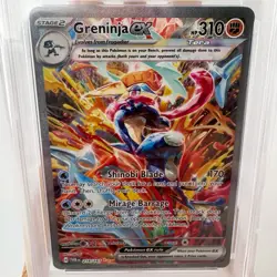 PSA 9 Greninja EX 214/167 Twilight Masquerade Special Illustration Rare POKEMON - Image 3