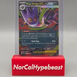 2025 Pokemon Phantasmal Flames TCG MEGA GENGAR EX 056/094 Full Art Double Rare - Image 1