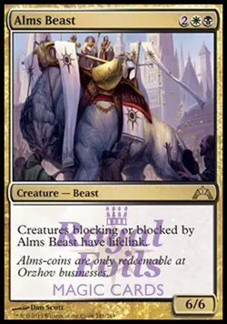 Alms Beast 2x FOIL GTC MTG Gatecrash Rare MINT white black - Image 1