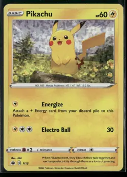 ✰ PIKACHU 007/015 HOLO PROMO MCDONALD'S PROMOS 2022 POKEMON ✰ LP - Image 2