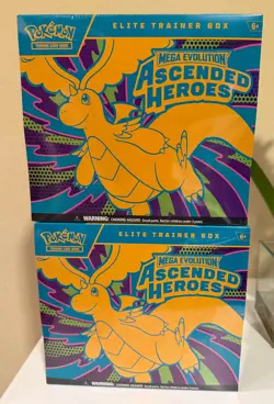 2 Pokemon Mega Evolution Ascended Heroes Elite Trainer Boxes ETB - Sealed & New - Image 1