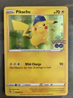 Pokemon TCG Pikachu 028/078 Pokemon GO Promo Holo Rare - Image 1